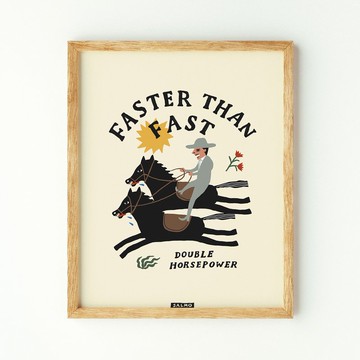 Faster than Fast 比快更快 - 印刷畫/掛畫/海報