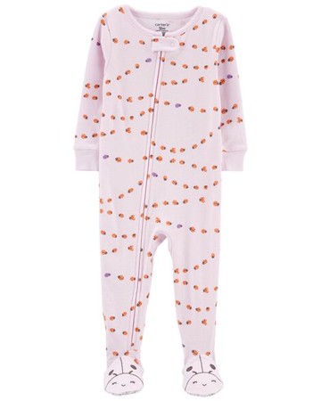 Baby 1-Piece Ladybug 100% Snug Fit Cotton Footie PJs