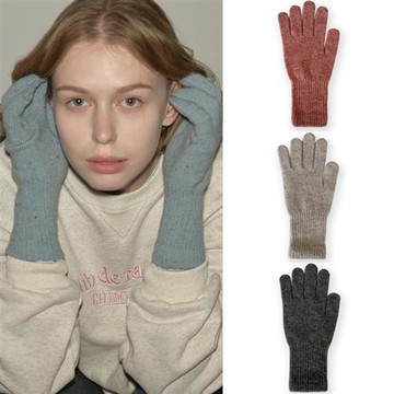 【巴黎精品】現貨+預購 針織手套保暖毛線手套造型防寒加絨加厚磅休閒生日禮物-觸屏羊毛彩點手套8色a1ls48
