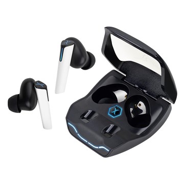 FOXXRAY 狐鐳 巡星響狐低延遲真無線耳機  BT 5.0藍牙技術  95毫秒電競等級超低延遲  FXR-HAW-09  黑色 + 白色