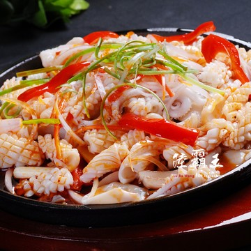 ☆魷魚刻花☆去皮魷魚 涼拌 炒三鮮 500G±5% /包 【陸霸王】
