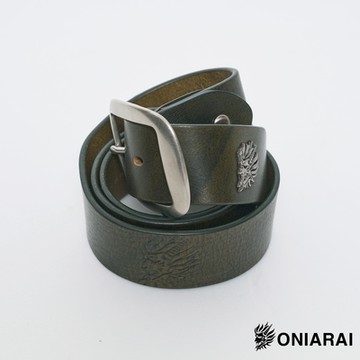 鬼洗 BLUE WAY – 新立體鬼頭皮帶(黃墨綠)