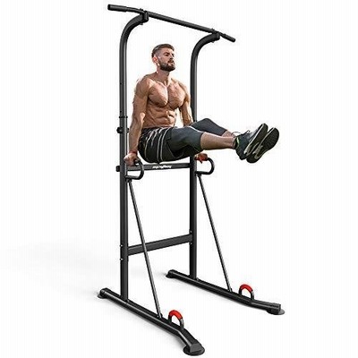 syzythoy パワータワー 高さ調節可能 多機能 筋力トレーニング トレーニング 懸垂&ディップステーション フィットネス エクササイズ器具 ホー