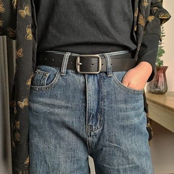 韓式針扣腰帶,中性複古簡約百搭時尚腰帶