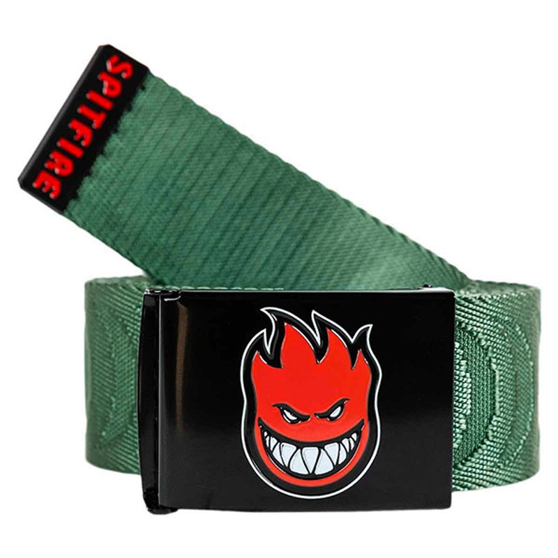 Spitfire Wheels (スピットファイア) ベルト ガチャベル GIベルト Bighead Fill Crescent Jacquard  Belt Dark Green | LINEショッピング