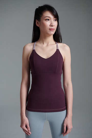 【Yoga Flow】Alma Tank - Dark Purple 信用卡優惠 禮物