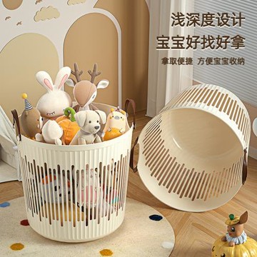 兒童玩具收納箱大容量寶寶積木公仔收納筐家用毛絨玩偶娃娃收納桶
