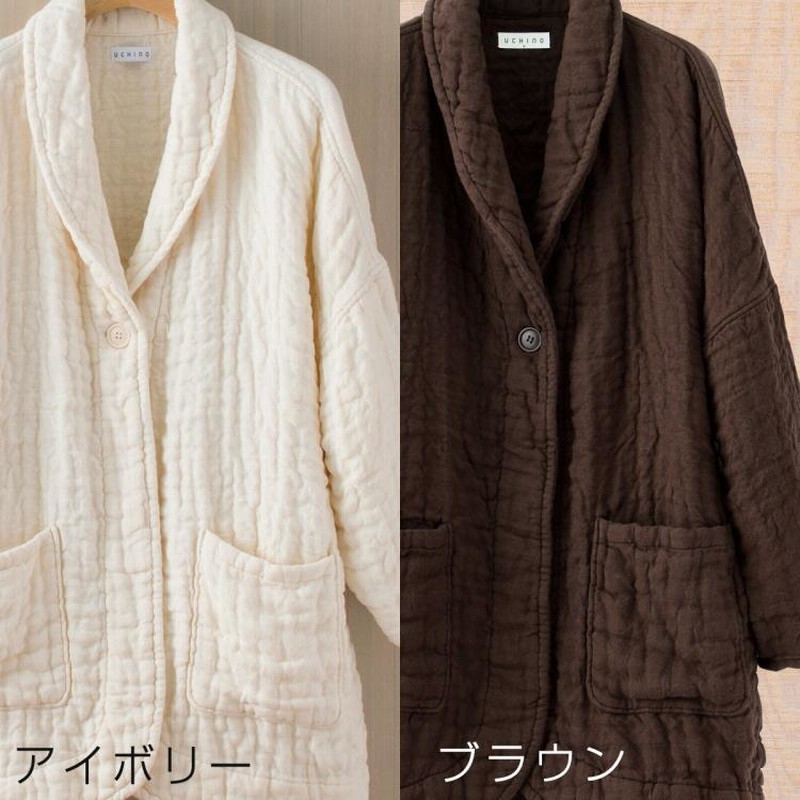 SALE)ルームウェア 羽織もの マシュマロワッフルガーゼ SALE)ルームウェア 羽織もの マシュマロワッフルガーゼ