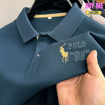 【商務休閒】男式Polo衫 短袖T恤 翻領T恤 商務T恤 純色T恤 刺繡LOGO 仿棉透氣 夏季通勤 職場穿搭