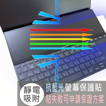 【Ezstick】ASUS UX8402 ScreenPad Plus 第二螢幕 霧面防藍光螢幕貼 抗藍光