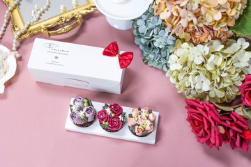 【情人節限定丨快速出貨丨3日內出】花心思丨迷你花型杯蛋糕禮盒