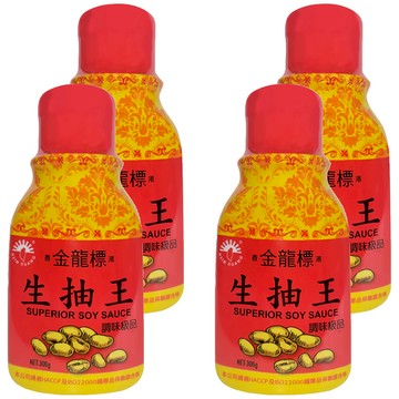 新光洋菜 金龍標生抽王  4罐