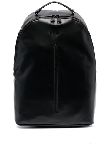 Calvin Klein - embossed-logo backpack - men - Polyurethane - One Size - Black