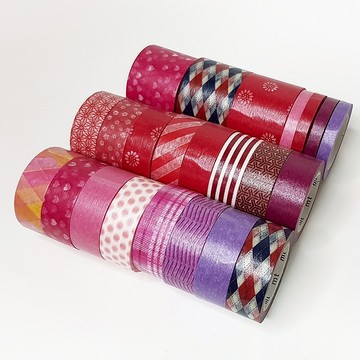 mt Chigi-Hari 和紙膠帶 / 工作坊 - 紅色系 (MTWBOX01) / 23捲