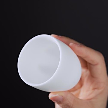 德化白瓷主人杯功夫茶茶杯品茗杯茶盞單杯羊脂玉茶具高端刻字logo