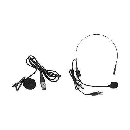 WENWEN Wireless Microphone System UHF Channel Lavalier Bodypacks Lapel Mic Headsets for Karaoke System Church Speaking Conference Wedding Part