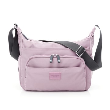 【金安德森】輕甜旅程 船形多隔層斜側包-紫色