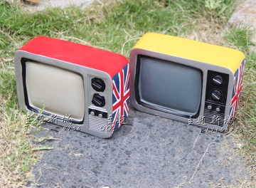 復古攝影道具影樓拍攝道具裝飾小道具網店拍攝道具復古電視機模型