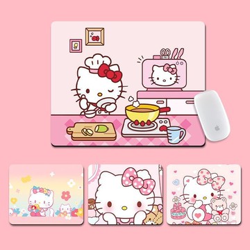 可愛滑鼠墊🎀 鼠標墊子小號女生可愛護手腕防滑耐磨軟墊辦公加厚電腦書桌墊kt貓
