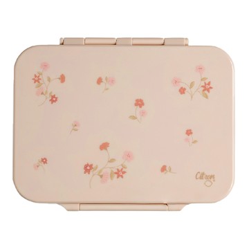 Citron 小檸檬 午餐盒 Tritan材質 700ml 4格分隔 防漏  典雅花卉  1個