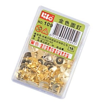 徠福LIFE金色圖釘NO.109/小/50支