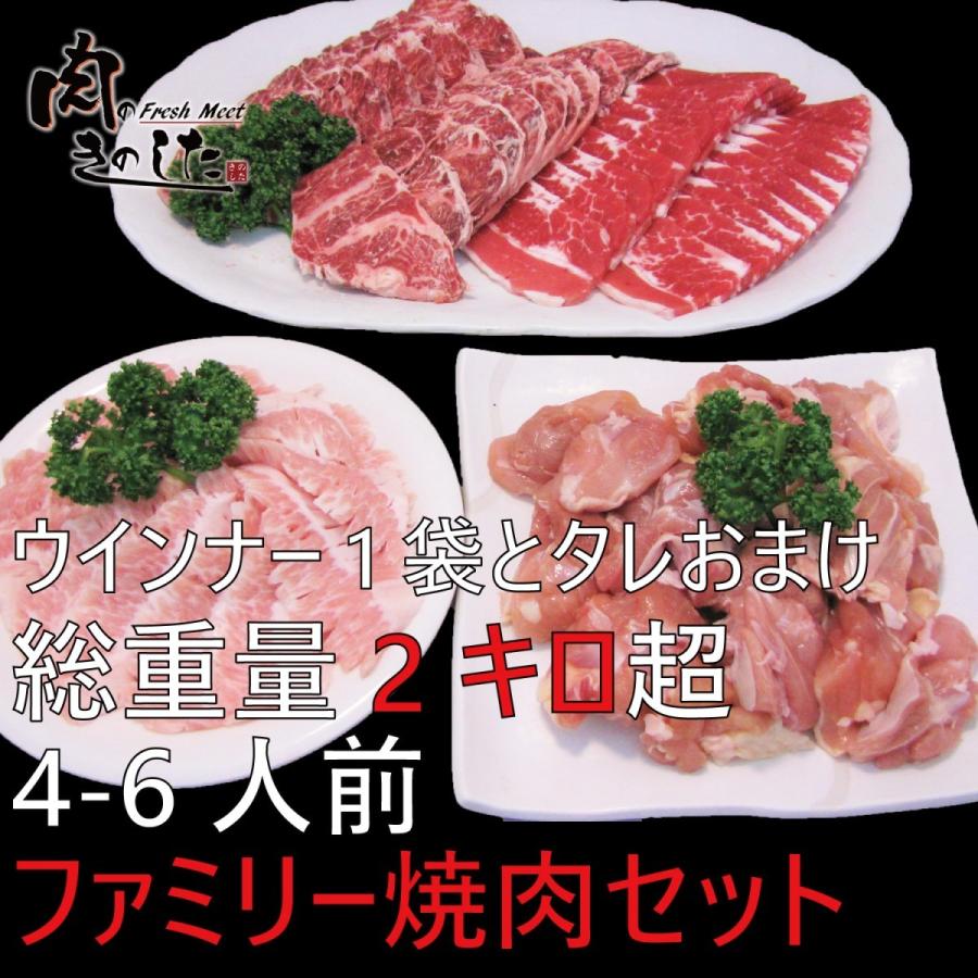 ファミリー焼肉セット 4〜6人前 今ならウィンナーとタレおまけ中！B