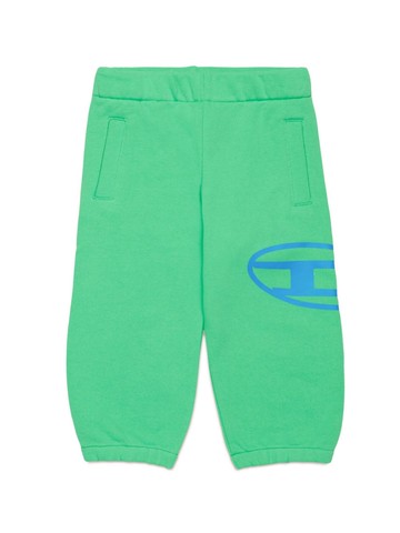 Diesel Kids - logo-print cotton track pants - kids - Cotton - 9-12 mth - Green