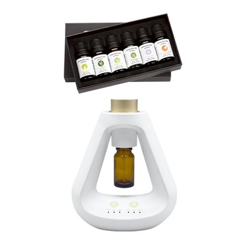 Beautylife 三角香薰機 附精油 精油噴霧器/香薰機/精油擴香/精油機/自動噴香機/智能香薰機/擴香儀/香氛機  HH-D01  白色