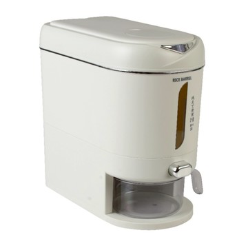 HIKARI 日光生活 按壓式儲米箱 M162  米白色  5kg  1個