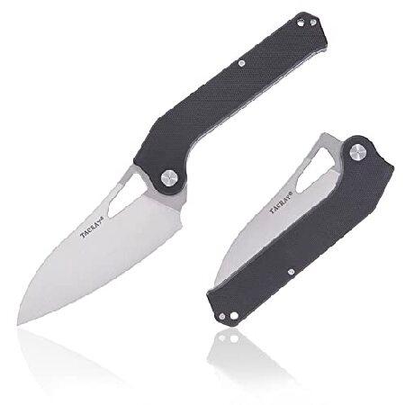 9TiEDC Stainless Steel Ultra sharp Pocket Folding Knife G10 Handle Camping Trip Outdoor Portable Kitchen