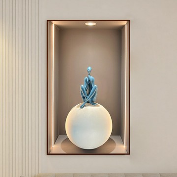 開公司票/免運 現代簡約創意落地擺件客廳玄關家居擺設品酒店大堂樣板房軟裝飾品 LPS/AL9/11 公司貨 快速出貨