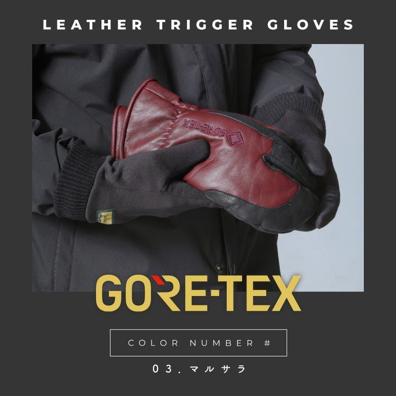 GORE-TEX ゴアテックス レザー スノーボード グローブ トリガー 