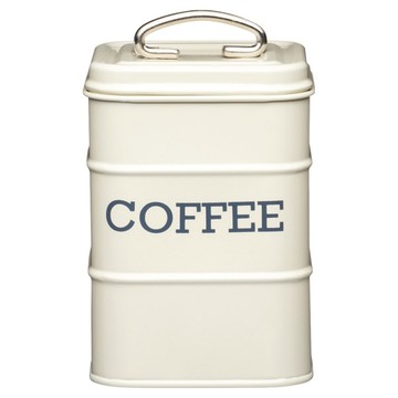 KitchenCraft 復古咖啡收納罐  奶油黃  含蓋18 x 11 x 11cm  1個