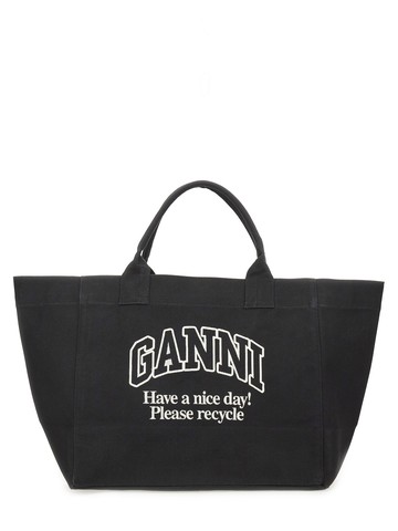 ganni oversized tote bag