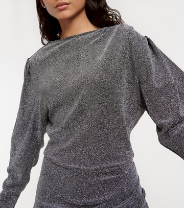 Marant Etoile Benedicte metallic knit minidress