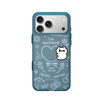 iPhone 17 Pro Max Clear (相機按鈕) 夜幕藍 - 爽爽貓 Song Song Meow by SECOND - 準備好去愛了