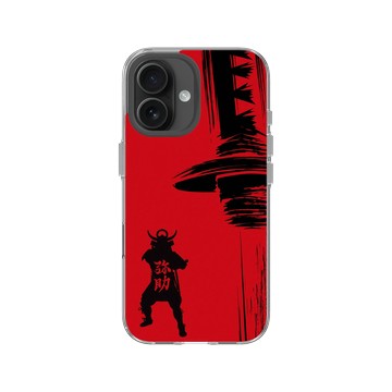 iPhone 16 Clear Case（相機按鈕） 透明 - Assassin's Creed - Assassin's Creed® Shadows - Yasuke silhouette