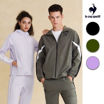 法國公雞運動基礎平織連帽外套 男款 二色 LWU61762
