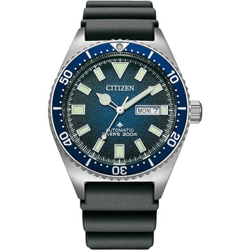 CITIZEN PROMASTER 征服潛水炫彩機械錶/深海藍/41mm/NY0129-07L