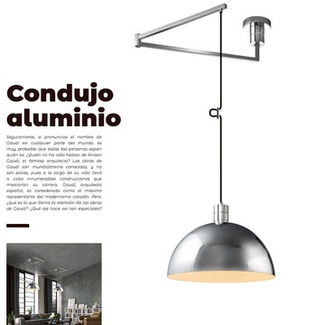 現代風鋼材銀色燈罩式吊燈18-61691