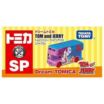 任選 日本Dream TOMICA 湯姆貓與傑利鼠-貨車(紫) TM95913
