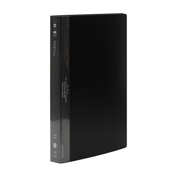 Lan CHYn 連勤牌文具 KU色系 60入 資料簿  黑色  1個