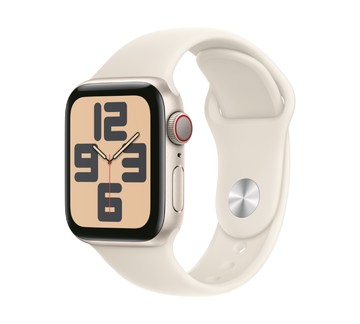 Apple Watch SE 2024 LTE 40mm 星光色鋁金屬-星光色運動型錶帶【限量優惠】