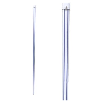 TRENY 大福 鋁合金窗簾桿 附平頭 直徑28mm 有塑膠條  120cm  白色