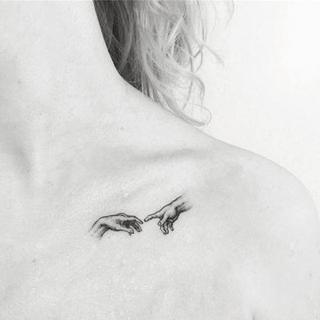 「創造」信仰 紋身貼紙 微刺青 輕紋身  IG 打卡 小紅書 流行 抖音同款 紋身貼 性感 象徵 聖經 信念