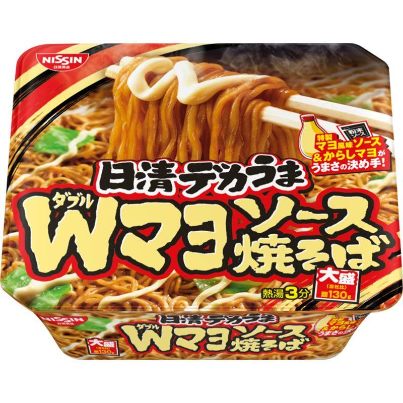 日清食品 デカうま Wマヨソース焼そば 153g ×12個