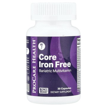 ProCare Health, Core Iron Free, Bariatric Multivitamin, 30 Capsules