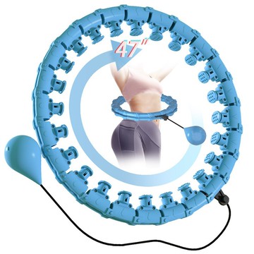 外貿TEMU亞馬遜女性運動戶外按摩款加重呼啦圈加重拆卸智能呼啦圈鑫弘-戶外運動