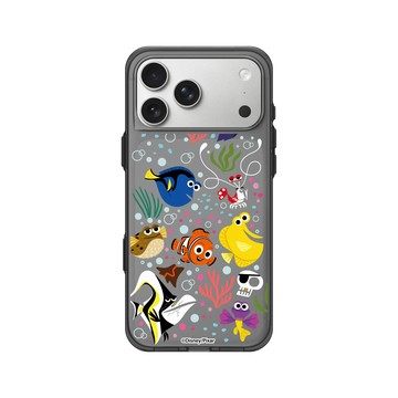 iPhone 17 Pro Max Clear (相機按鈕) 酷墨灰 - 迪士尼-皮克斯 PIXAR - 海底總動員 - 角色集合