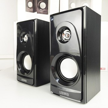 宇時代V09有線USB音箱木質臺式電腦筆記本家用桌面低音炮小音響【宜家良品百貨】